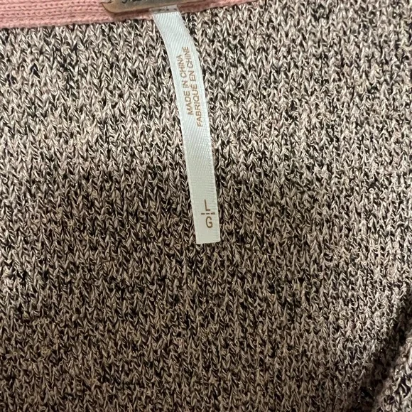 Free people going for gold wrap sweater size large - Picture 8 of 10